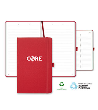 ECO rPET Medio Lined Recycled White Page Journal
