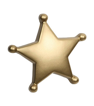 CO1-LGS-SB11 - Sheriff's Badge Stress Reliever