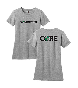 Ladies' CORE Volunteer Tee - Front