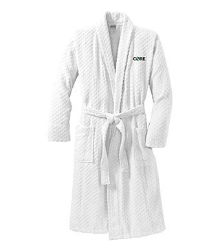 R103 - Checkered Terry Shawl Collar Robe