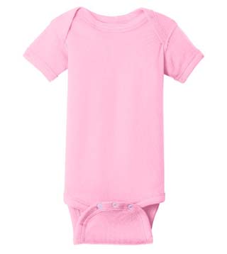Infant Short Sleeve Baby Rib Bodysuit