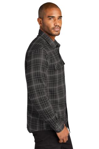 Long Sleeve Ombre Plaid Shirt